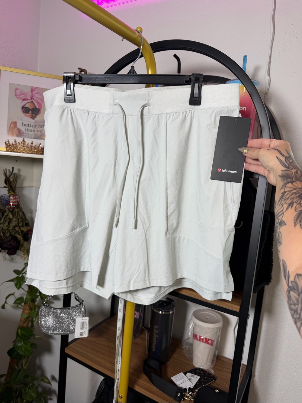 Lululemon Men’s License To Train Shorts 7” inseam XXL - Color Bone NWT